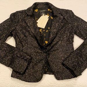 NWT black and gray blazer